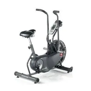 Schwinn AD6 Airdyne Upright Exercise Bike + Massage Gun Bundle