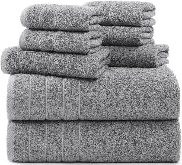 Casa Platino Towels 8 Piece Towel Set 2 Large Bath Towels