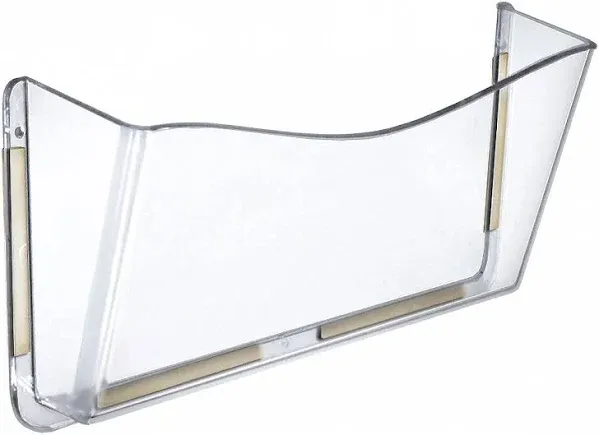 Azar Displays 250035 Clear Single Pocket Wall File