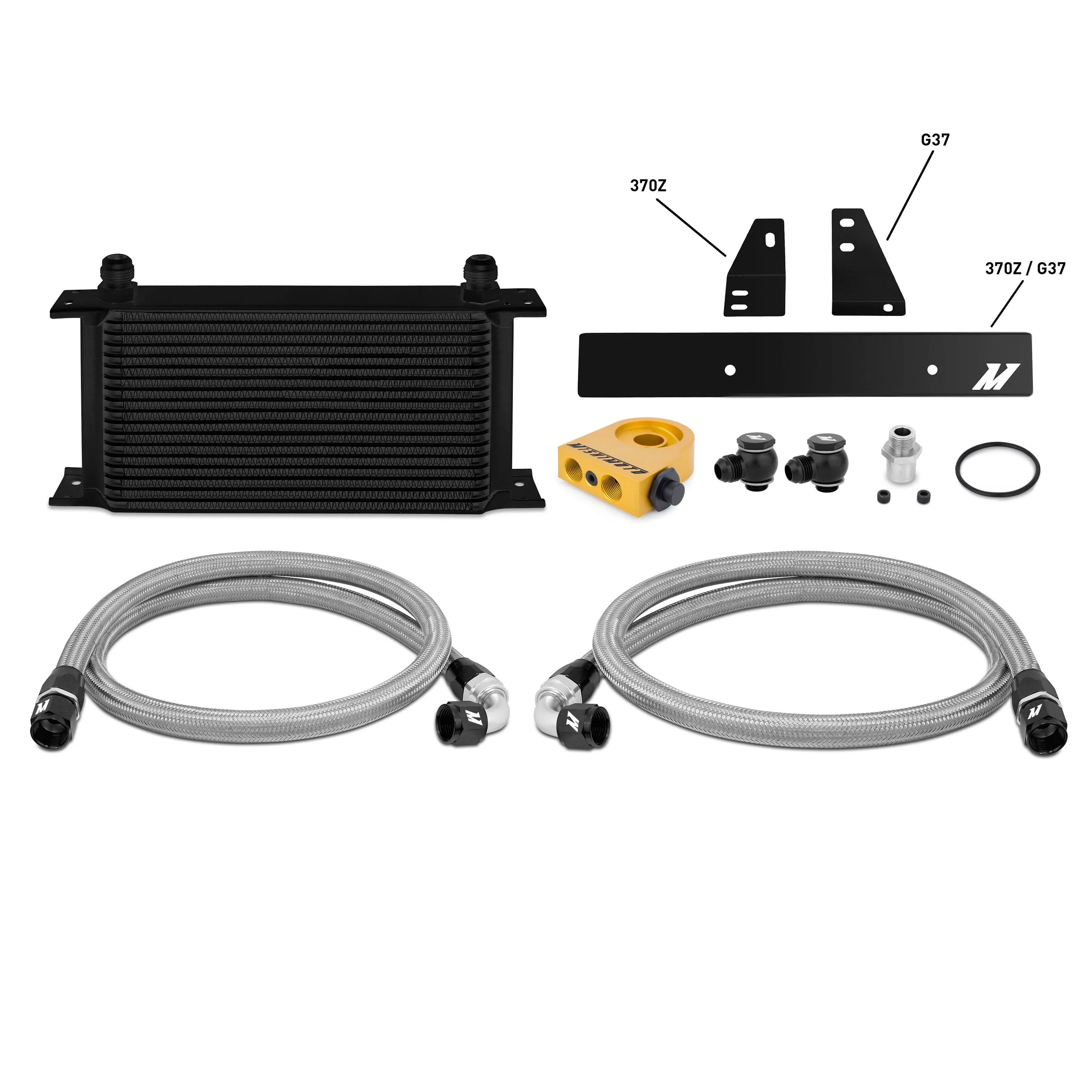 Oil Cooler Kit Thermostatic Black Nissan 370Z / Infiniti G37 Coupe MMOC-370Z ...