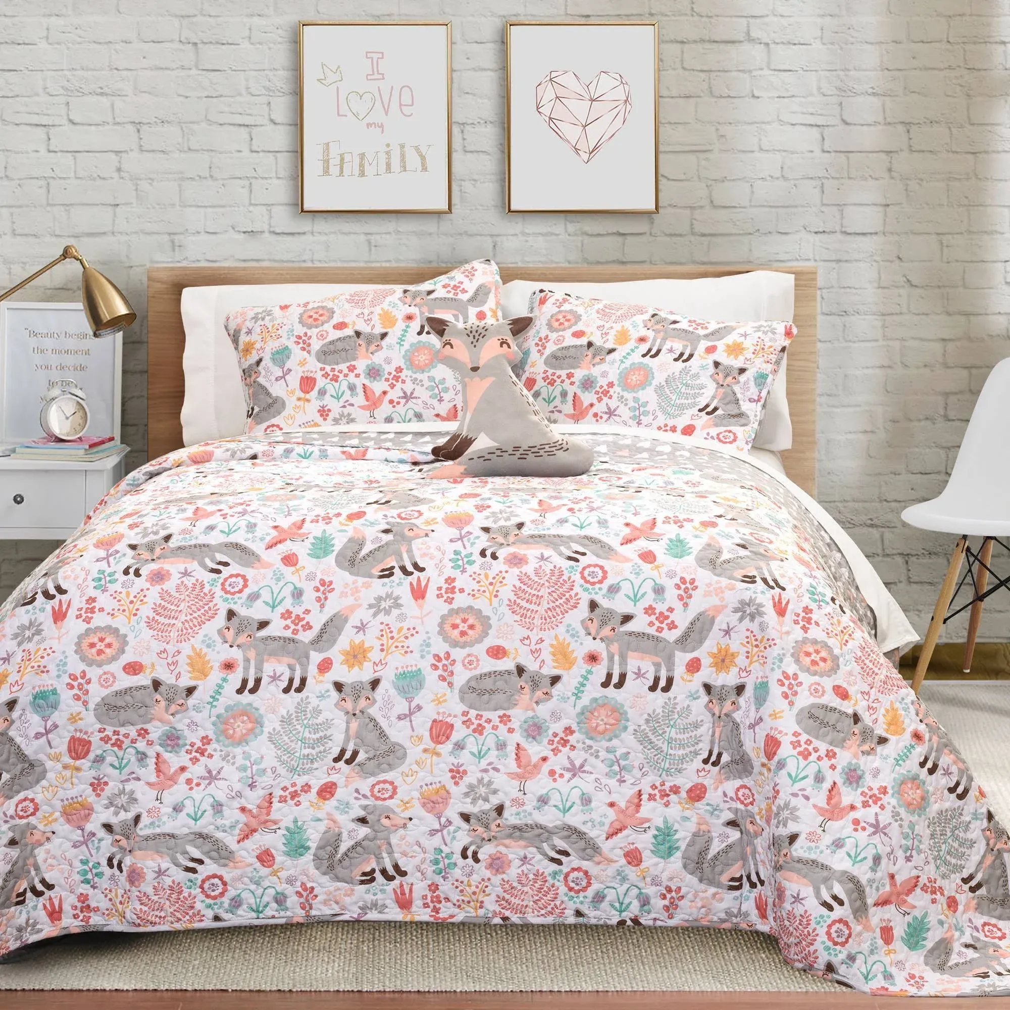 Lush Decor Pixie Fox Quilt Set