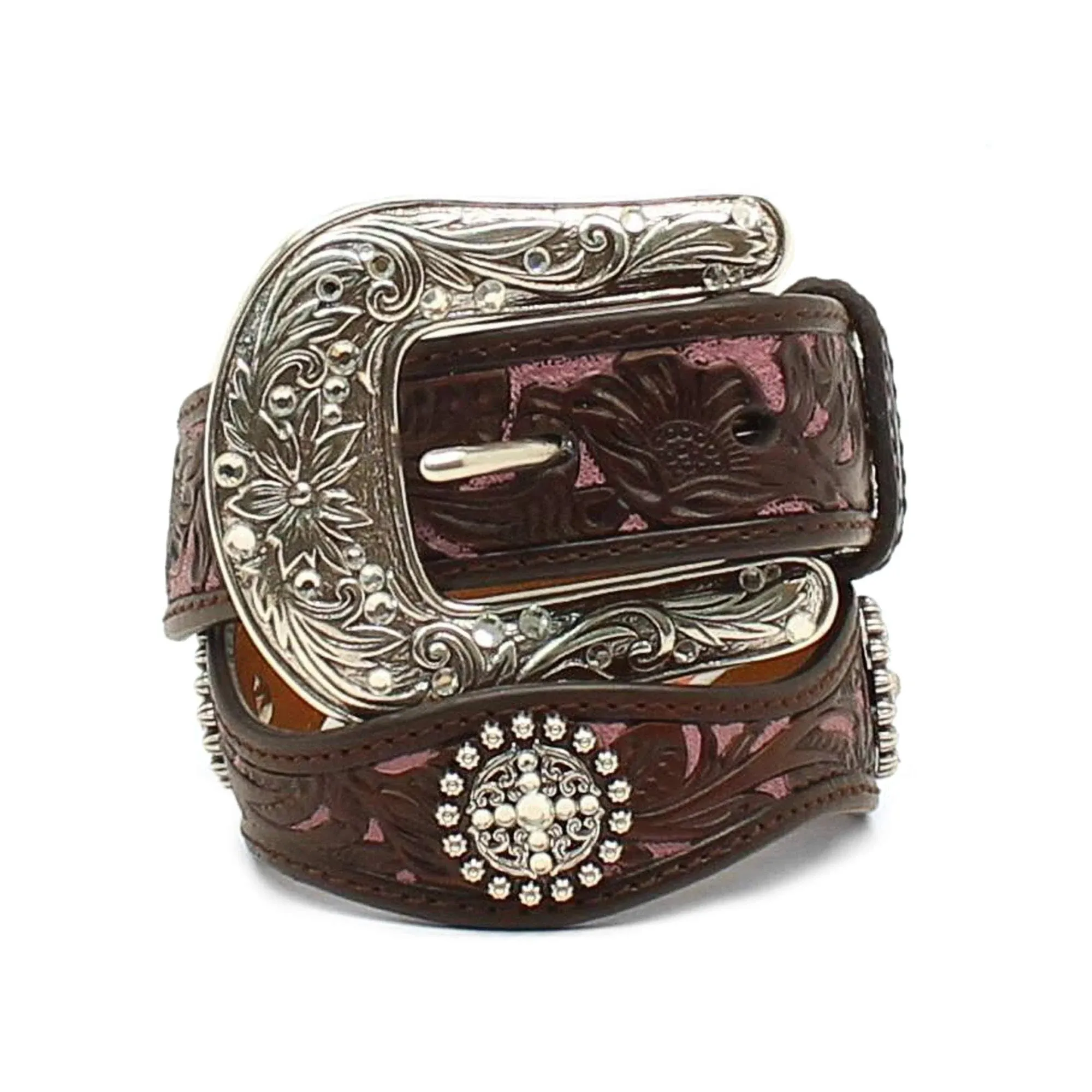 ARIAT Kid's Scalloped Concho Overlay Belt