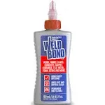 Weldbond Multi-Surface Adhesive Glue, Bonds Most Anything. Use as Wood Glue or on Fabric Glass Mosaic Carpet Ceramic Tile Metal Stone & More. Non-Toxic, ​Dries Crystal Clear 14.2oz /420ml (2 Pack)