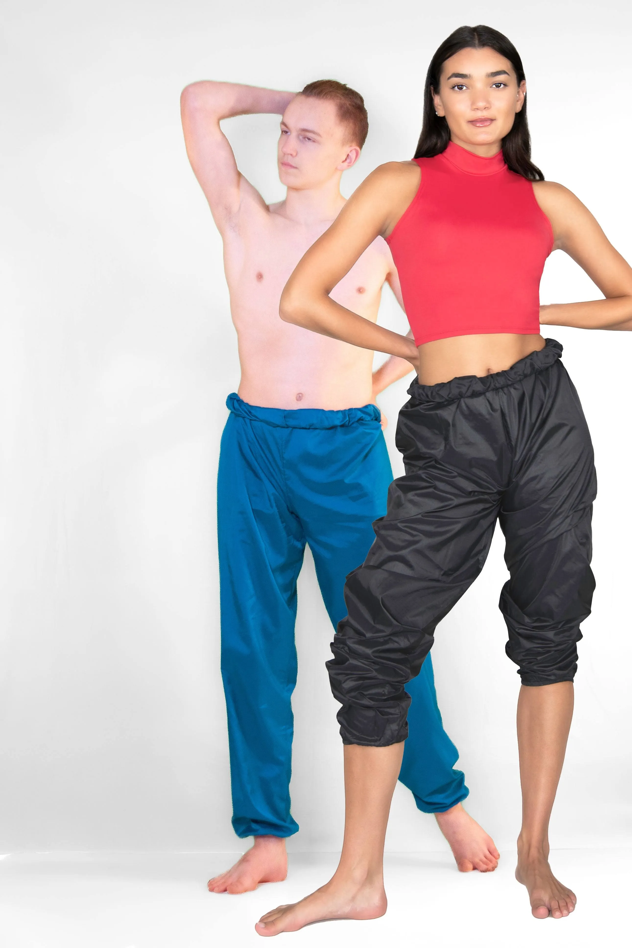 Ripstop Pants for Dance, Hiking, Workouts - Unisex Warm Up Pants for Men and Women - Style 701