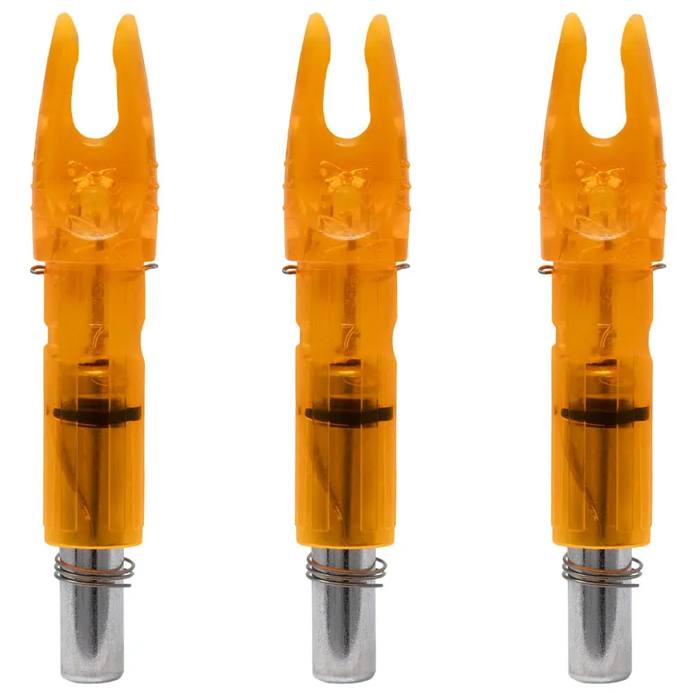 Lumenok 3-Pack .204" X Lighted Arrow Nock in HD Orange