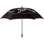 Titleist Tour Double Canopy Golf Umbrella Black/Black/Re<wbr/>d