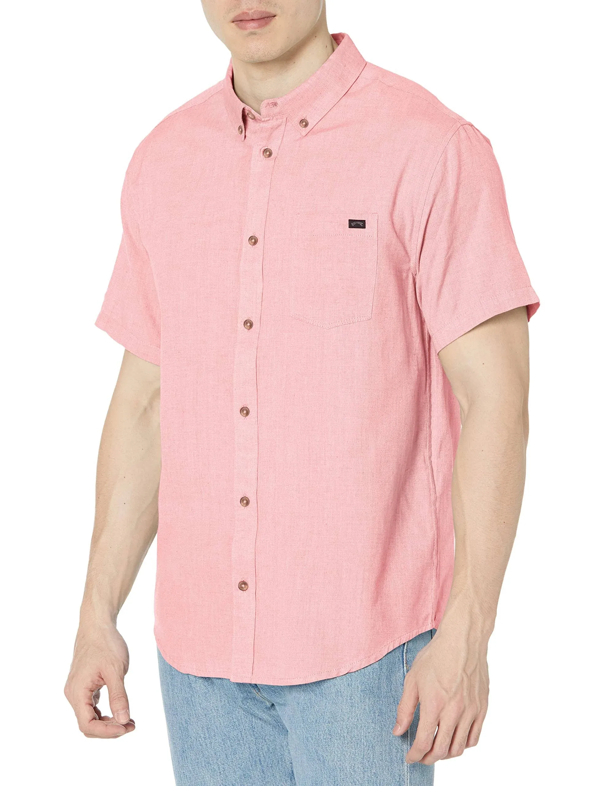 All Day Short Sleeve Shirt - Dusty Pink