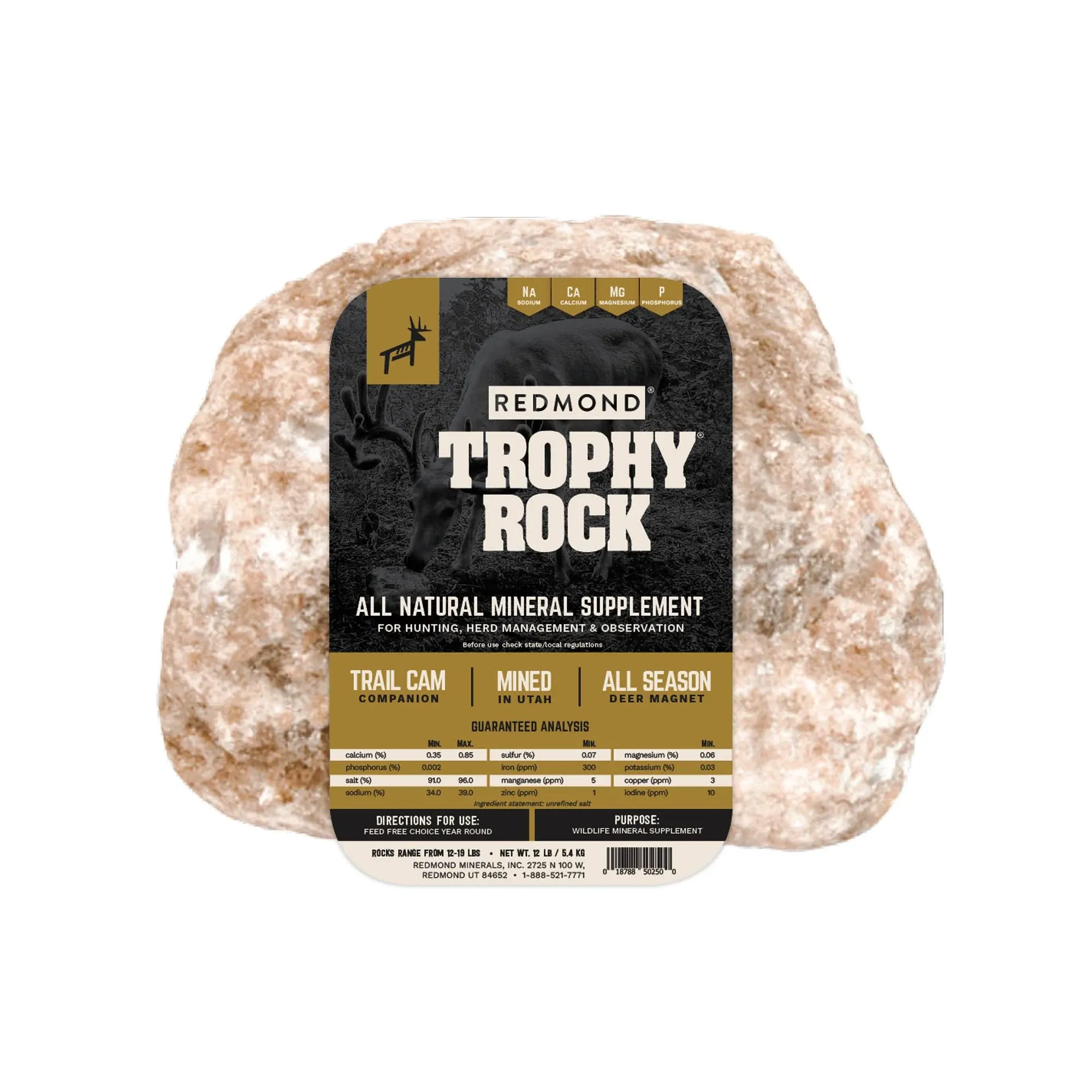 Redmond Minerals Trophy Rock Mineral Lick