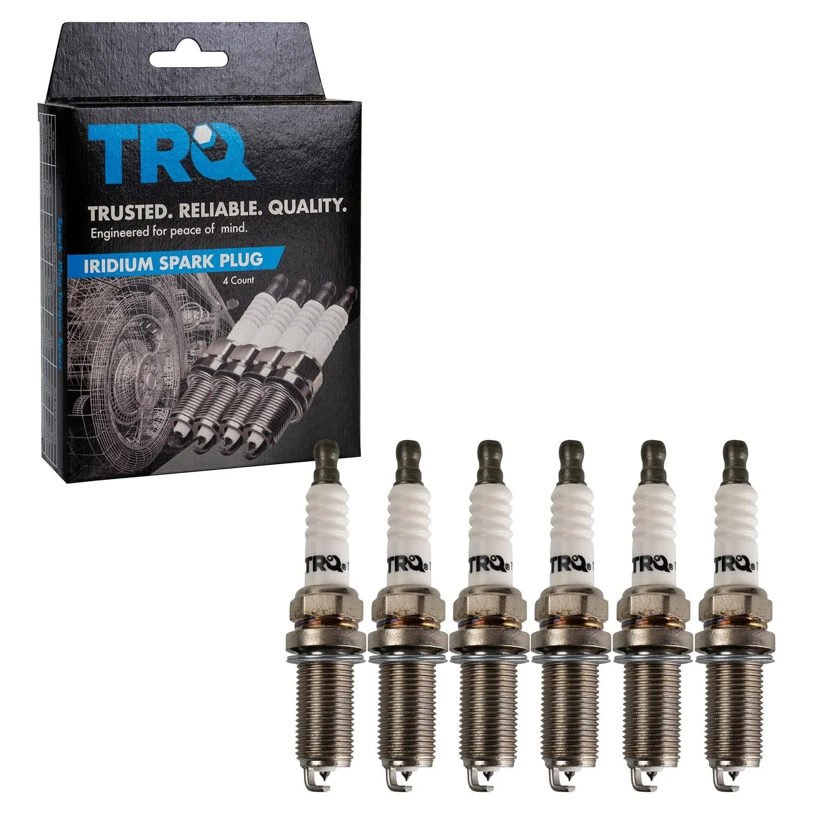 TRQ Iridium Spark Plugs Engine Tune Up Ignition Kit 6 Piece Set