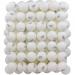 MAPOL 100 Pack White 3-Star Table Tennis Balls