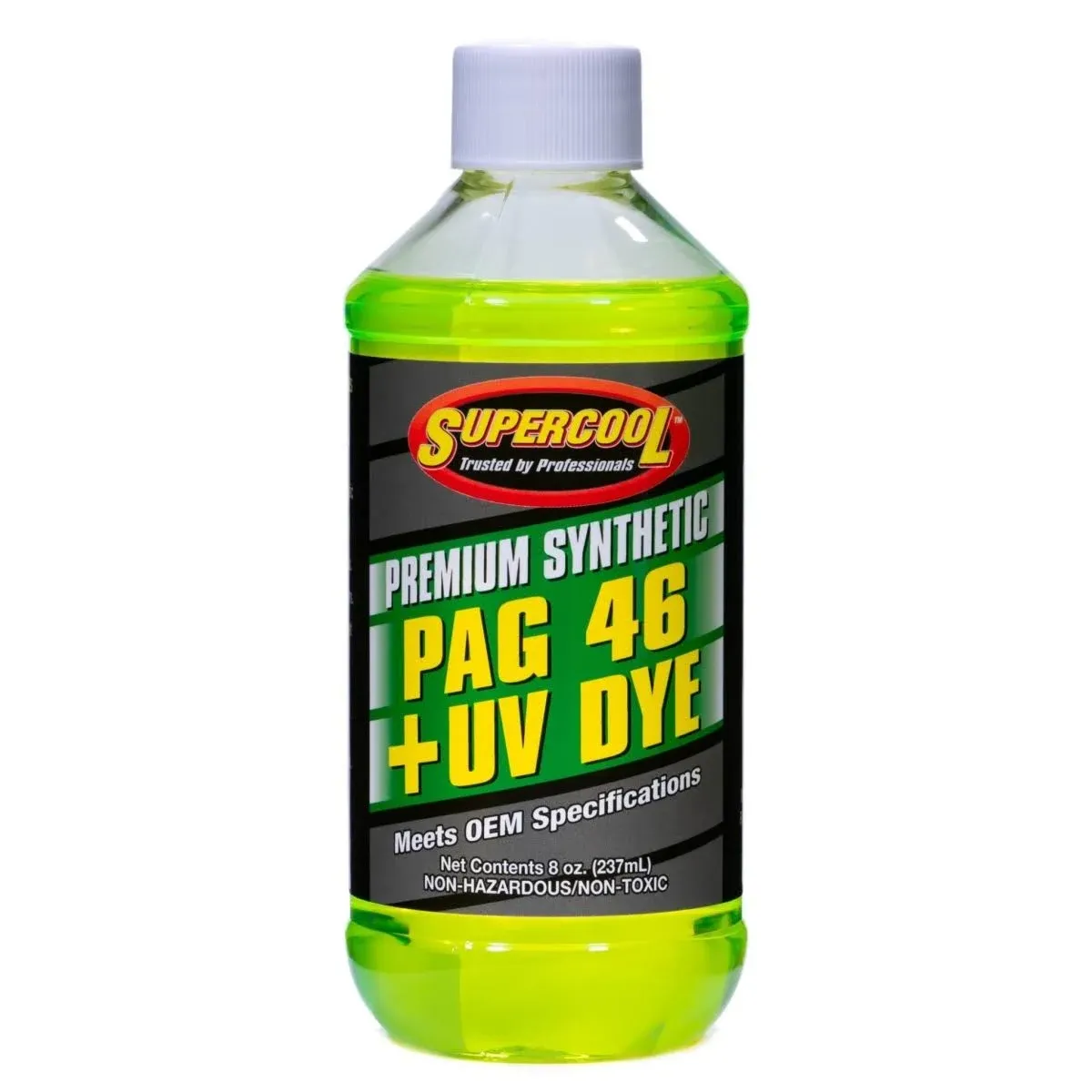 Supercool P46-8D A/C Comp Lube, UV Dye, 8 oz, FLSH Pnt 442 F