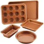 Ayesha Curry Bakeware Nonstick Bakeware Set, Copper - 5 Piece