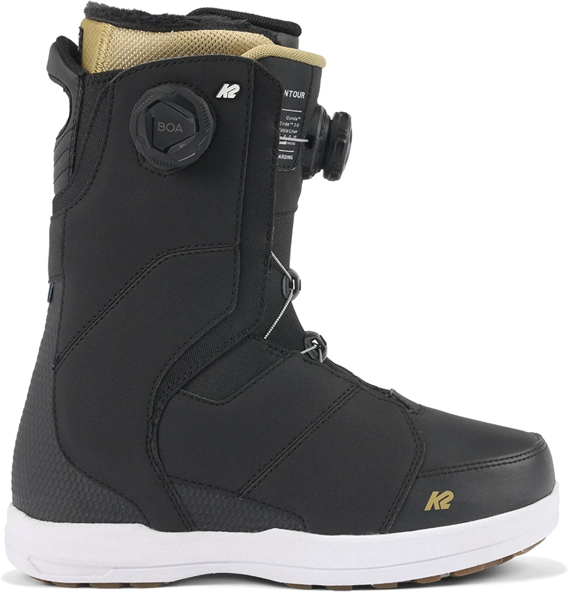 K2 Black Contour Women's Snowboard Boots 2024 9