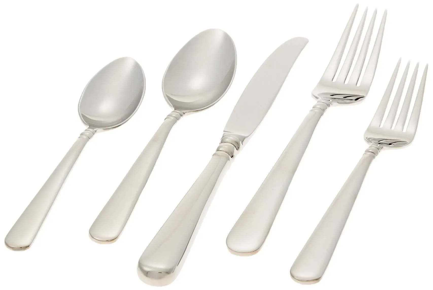 Lenox Pearl Platinum 18/10 Stainless Steel 5pc. Place Setting (Service for One)