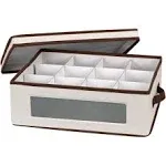 Household Essentials 538 Vision China Storage Box for Tea Cups and Mugs with ...