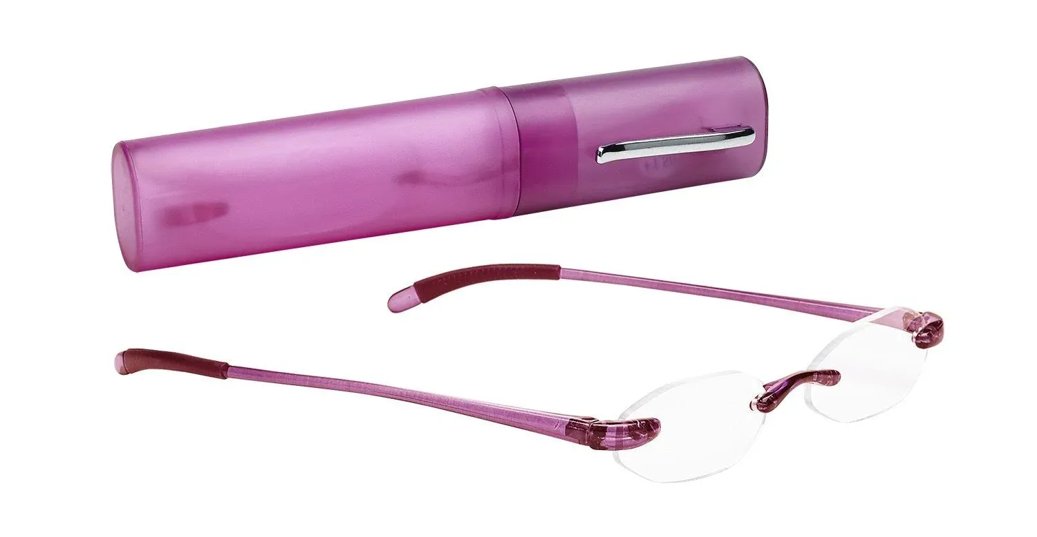 SAV Eyewear Unisex-Adult Flexi Lights 5000 Pink Reading Glasses, 2.75