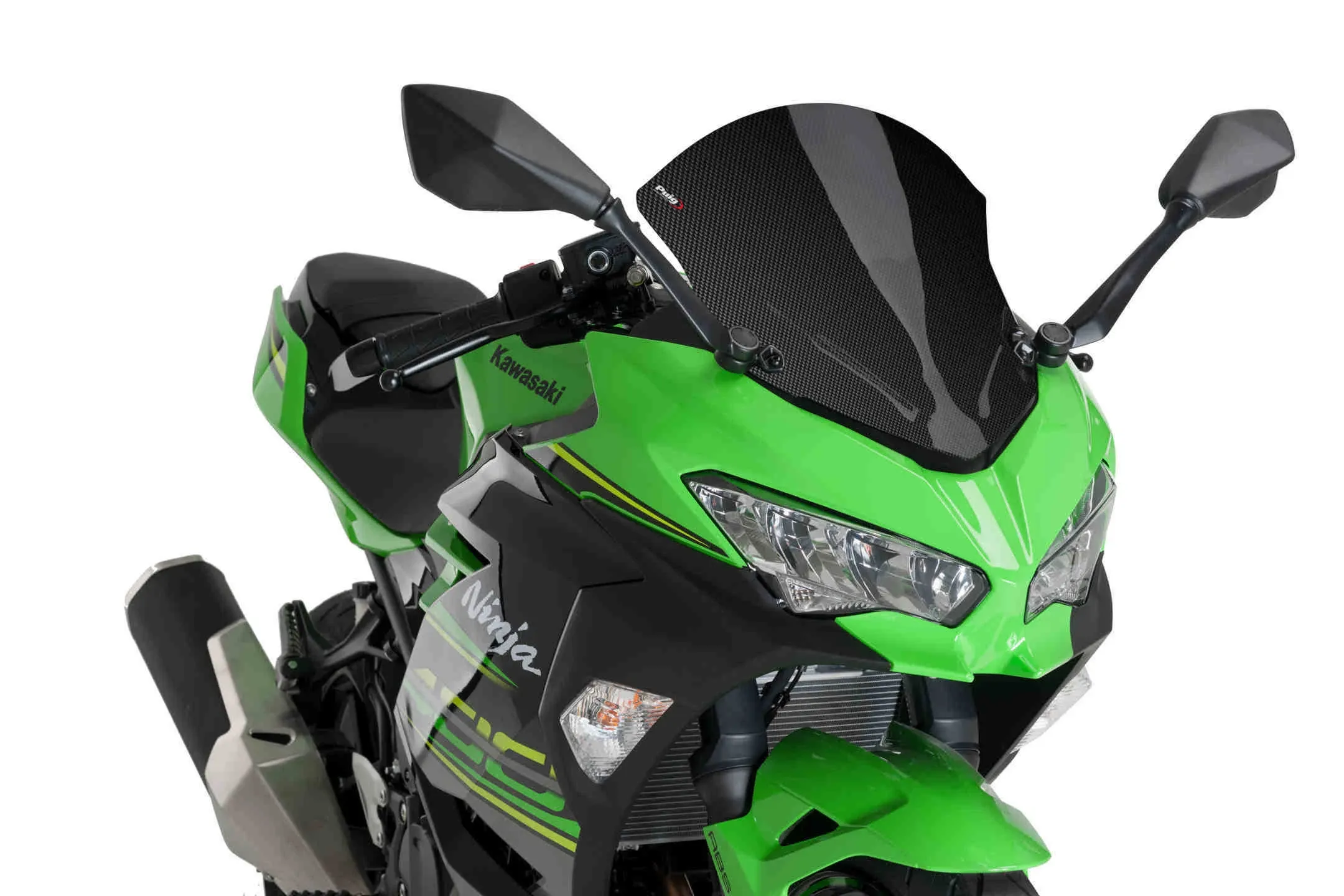 Puig Racing Screen Kawasaki Ninja 400 18' C/Carbon Look (9976C)