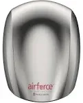 World Dryer J-973A3 Airforce Automatic High-Speed Energy-Efficient Hand Dryer Stainless Steel Cover, Brushed 110-120V