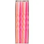 Meri Meri Pink Twisted Long Candles