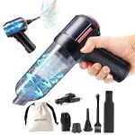 3-in-1 Portable Small Cordless handheld Vacuum Cleaner Rechargeable with 9000PA Powerful Suction for Car/Office/Home