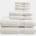 Madison Park Signature 800GSM 100% Cotton Natural 8 Piece Towel Set