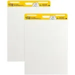 Post-it Self-Stick Easel Pads, 25 x 30, White, 30 Sheets, 2/Carton