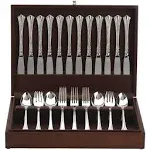 Reed &amp; Barton 50Mb Eureka Mahogany Flatware Chest, Brown,