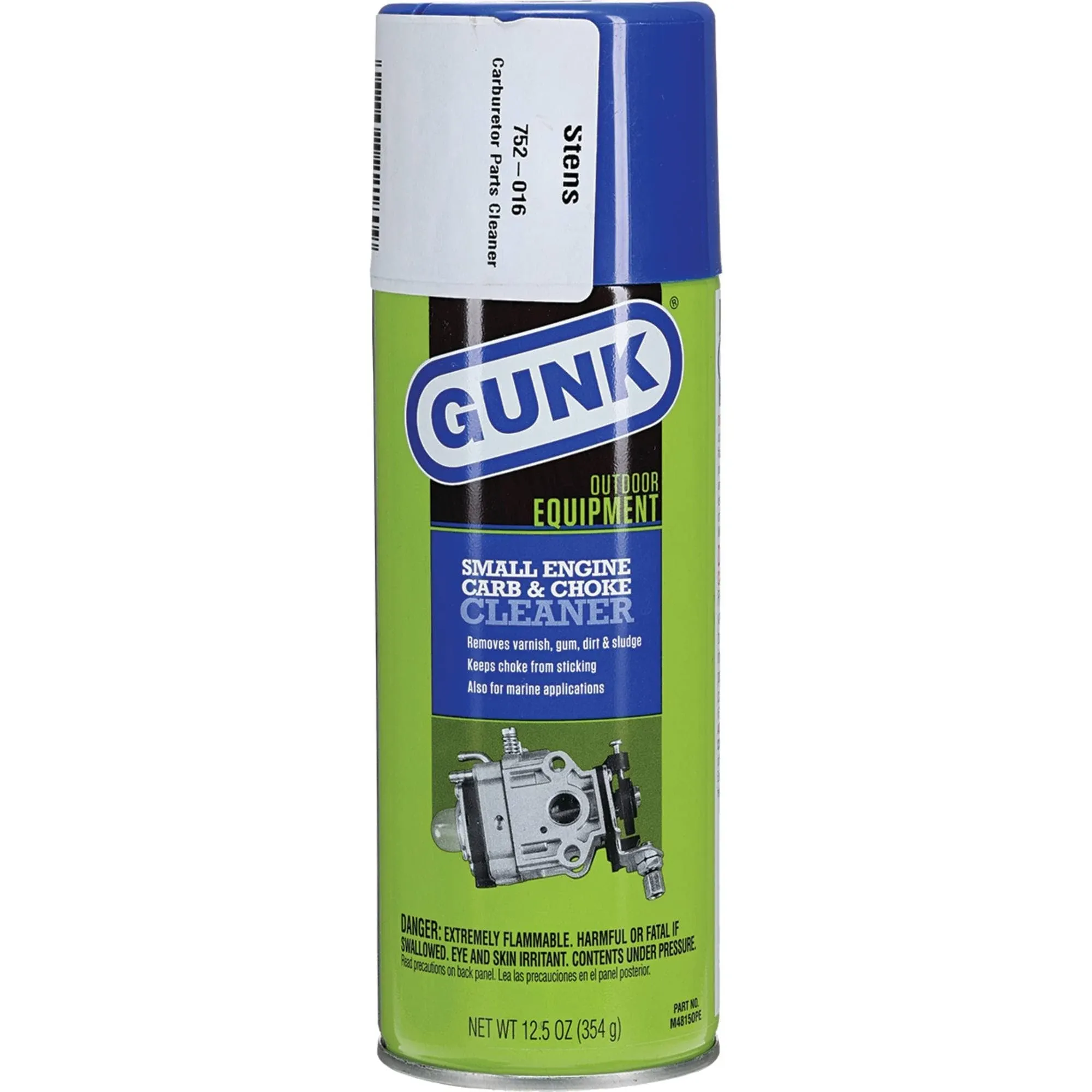 Gunk 752-016 Carburetor Parts Cleaner 12.5 oz. Can