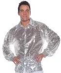 Underwraps Men's Plus-Size Sequin Shirt