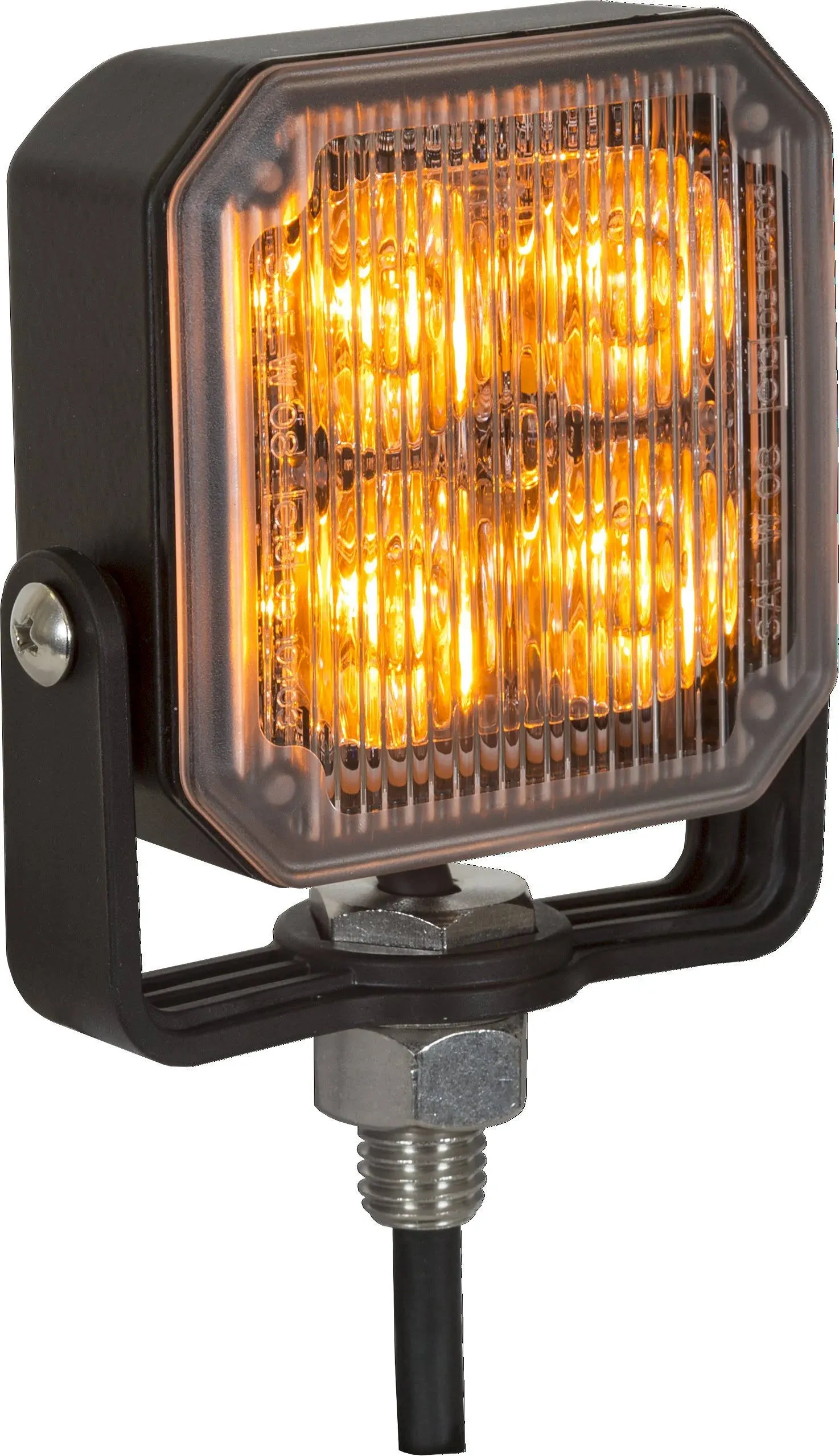 Buyers Products 8891800 LED Strobe Light, Post Mount, Square, Amber