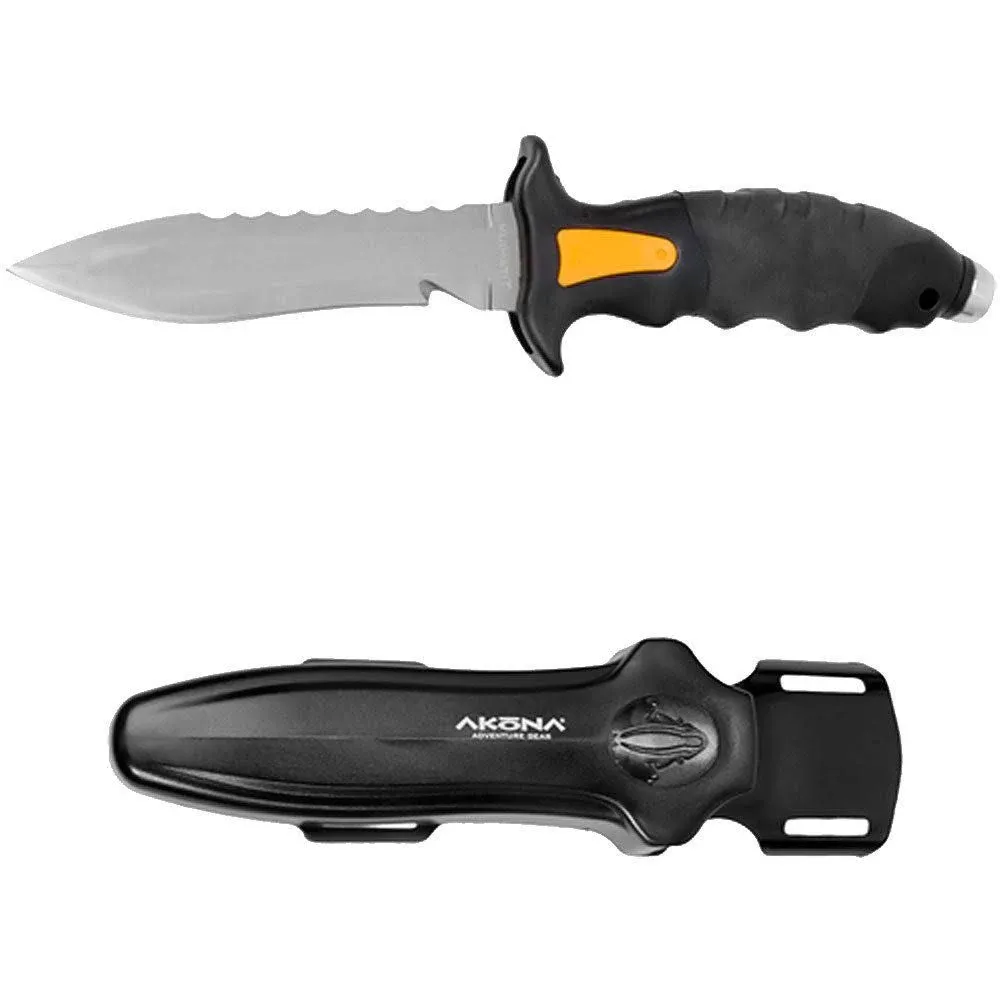 AKONA Talon Knife with Line Cutter Hook on Blade. for Scuba or Spearfishing