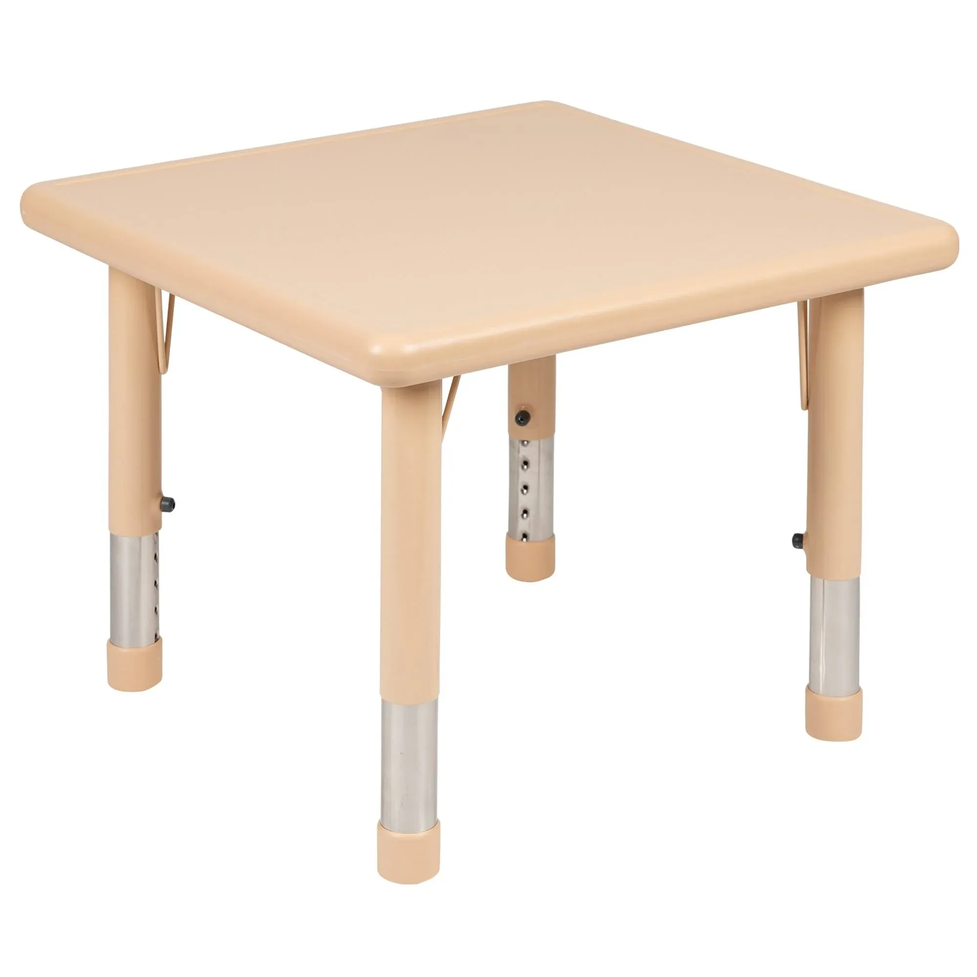 Emma + Oliver 24" Square Plastic Height Adjustable Activity Table