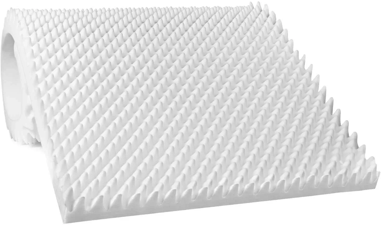 AK TRADING 2.5&#034; Thick CertiPUR-US Certified Convoluted Hospital Mattress Pad,...