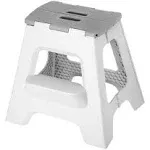 Compact Foldable 2-Step Stool, 16 Inches, Lightweight, 330-Pound Capacity Non-Sl