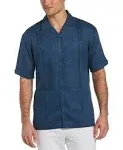 100% Linen Classic Guayabera Shirt - Short Sleeve