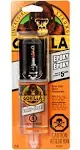 Gorilla 4200602 Epoxy Adhesive, Clear, Liquid, 0.85 oz Syringe Clear