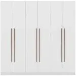 Manhattan Comfort White Gramercy Wardrobe Armoire Closet