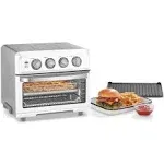 Cuisinart AirFryer Toaster Oven with Grill Steel + Knife and Oven Mitt Pair