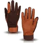 ONNAS 100% Leather Insulated Horse Riding Gloves for Women, Windproof Equestrian ...