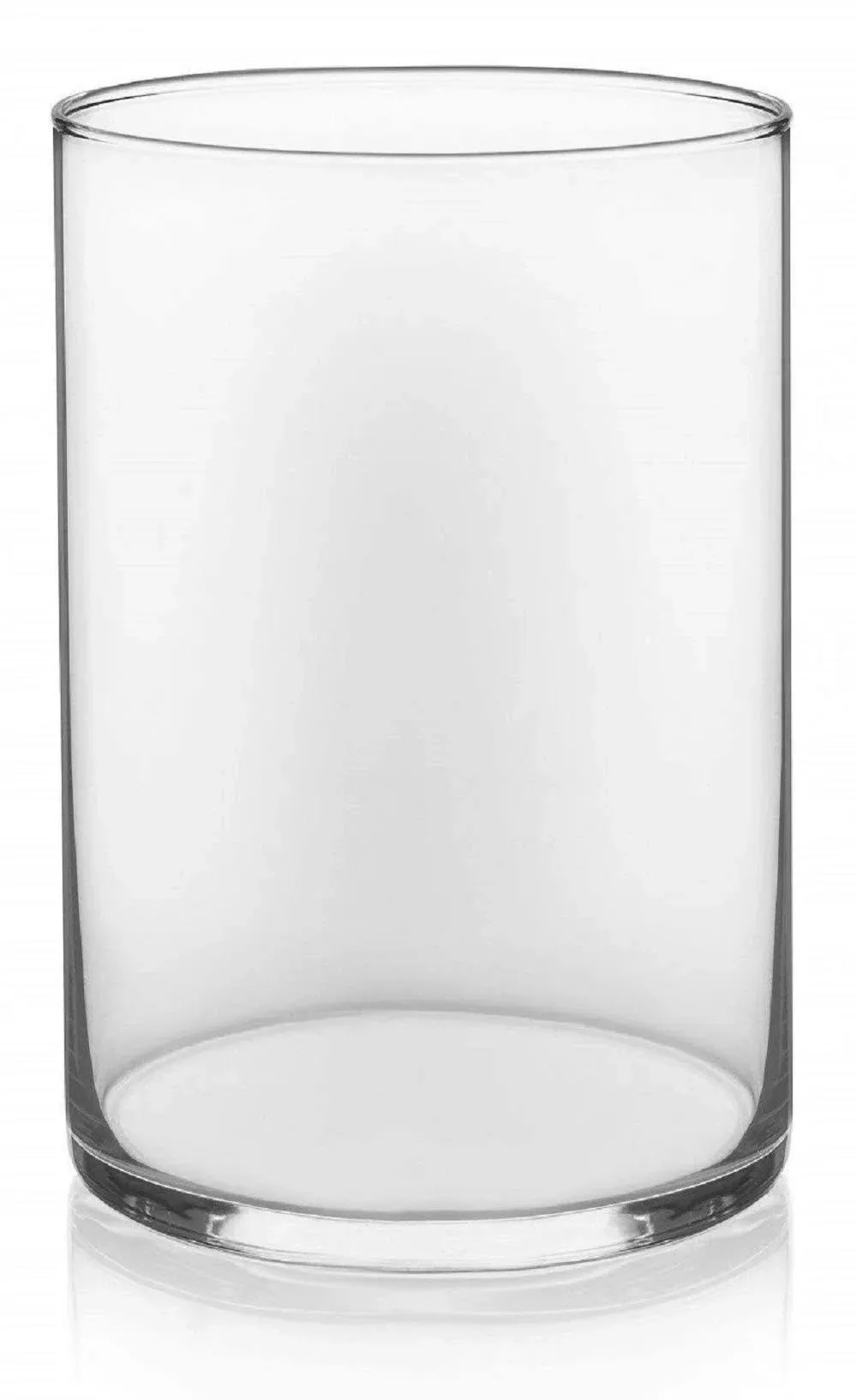 Floral Supply Online 10" Tall x 5" Wide Cylinder Glass Vase for Weddings, Events, Decorating, Arrangements, Flowers, Office, or Home Decor.