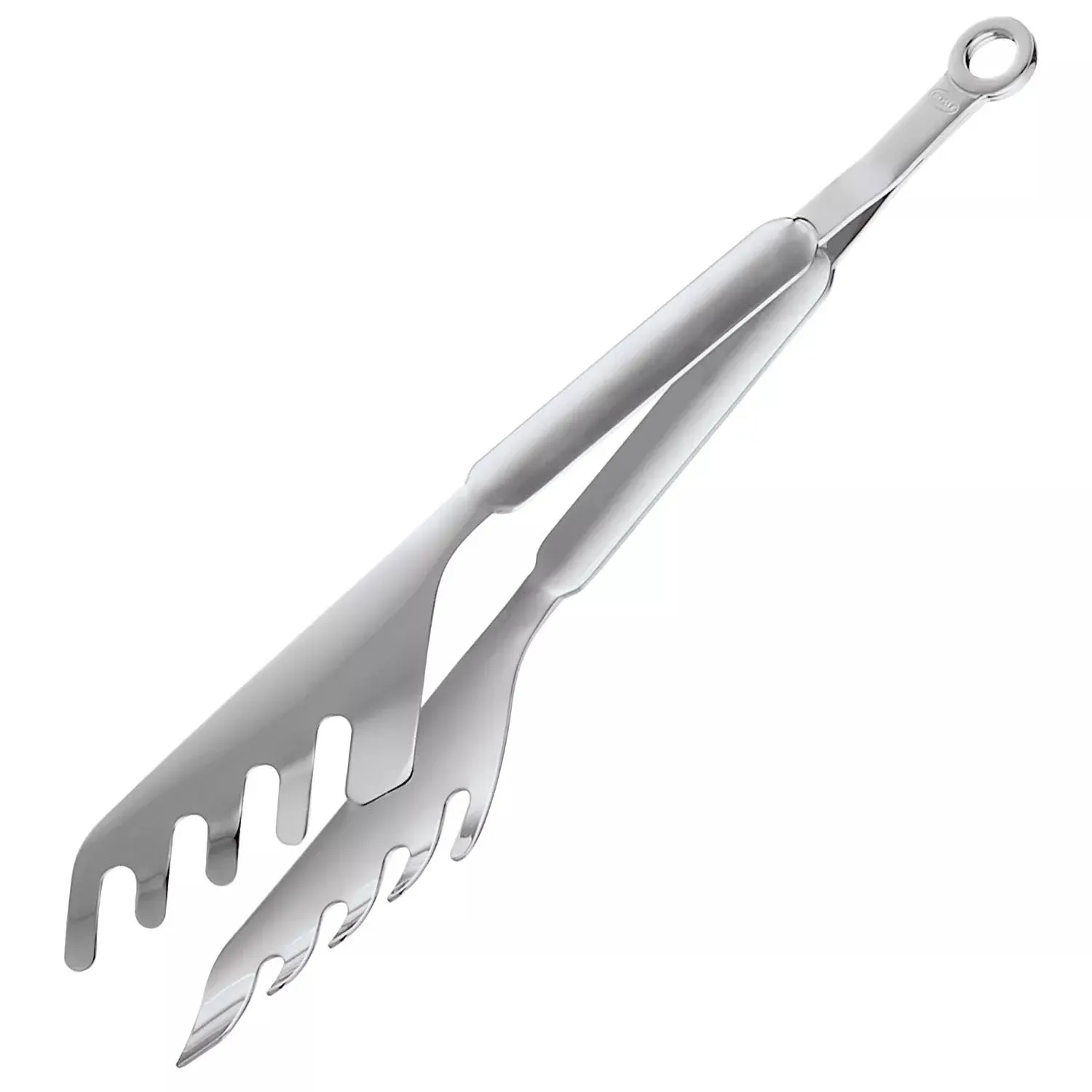 Rösle 12920 Stainless Steel Serving Spaghetti Tongs with Interlocking Prongs, 12.2 In, Silver