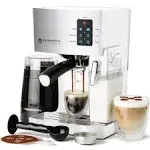 19-Bar Espresso, Latte and Cappuccino Maker 10-Piece Set - Brew Cappuccino and