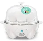 Elite Gourmet Rapid Egg Cooker 7 Easy-To-Peel Hard