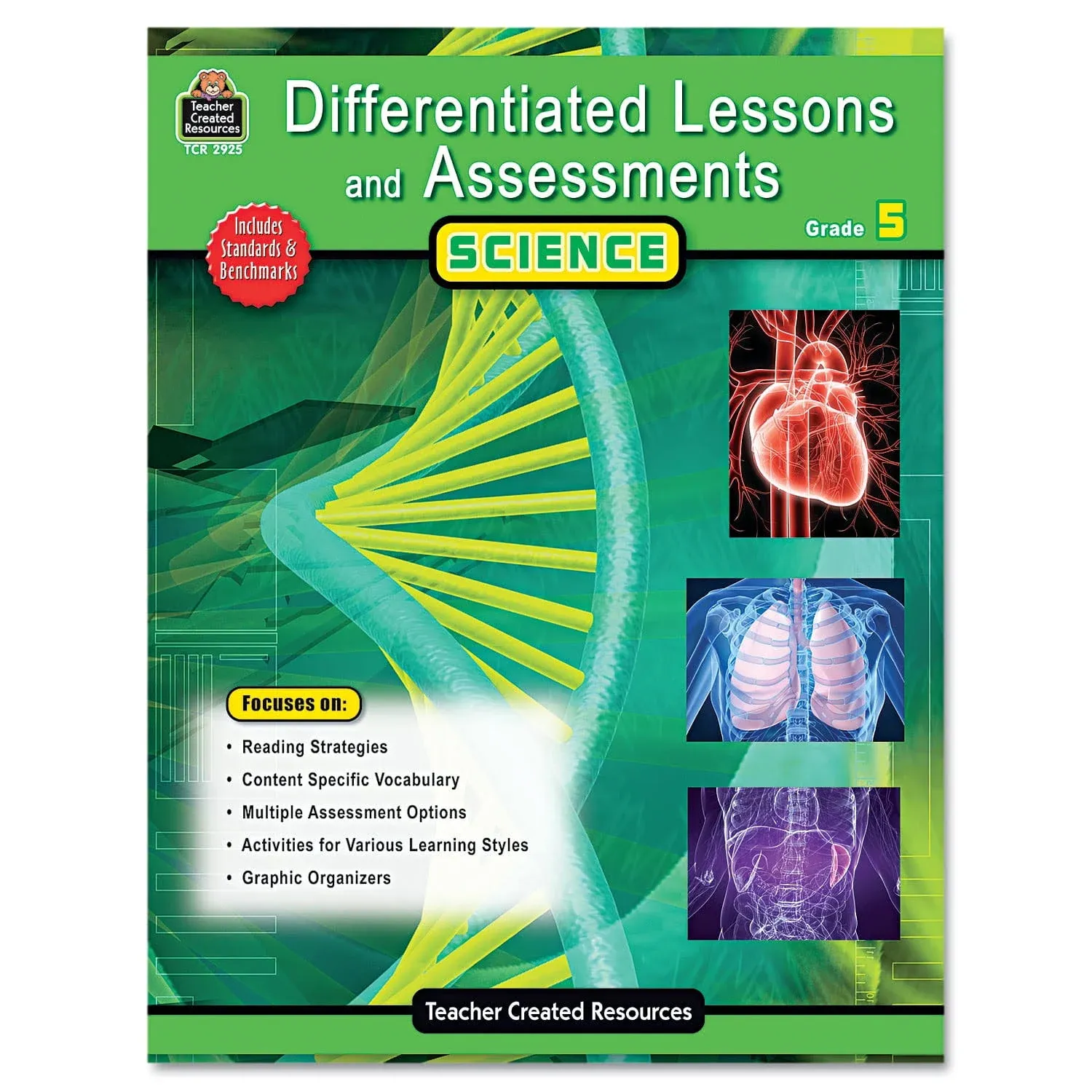 Teacher Created Resources Differentiated Lessons and Assessments, Science, Grade 5, 224 Pages TCR2925