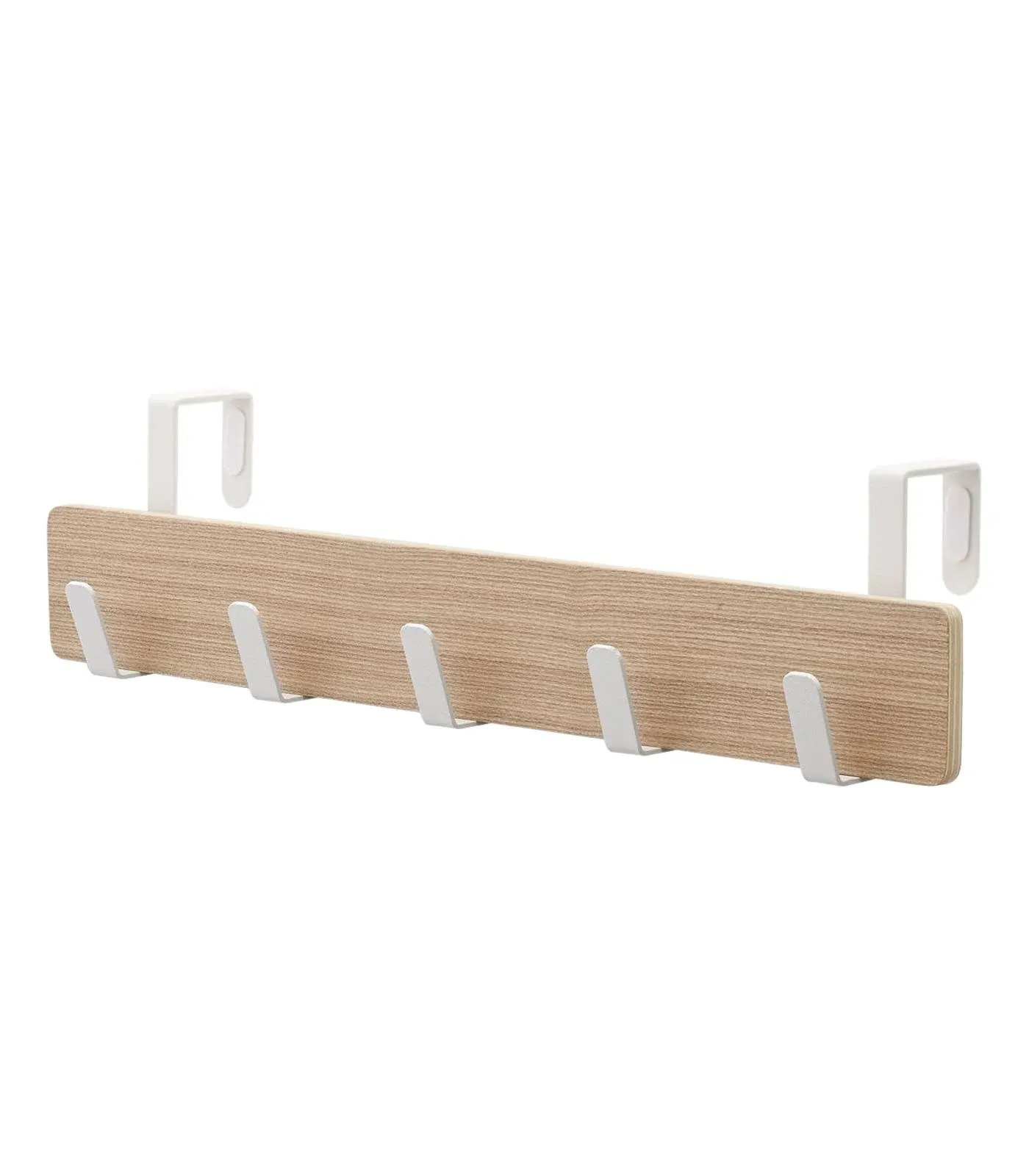 YAMAZAKI Home Ply Over The Door Hooks - Hanging Coat Rack, Beige, Small