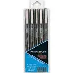 PRISMACOLOR 5-Pack Assorted Tip Markers - Black - 005, 01, 03, 05, 08 - New