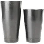 Barfly M37009VBK 28 oz & 18 oz Stainless Bar Cocktail Shaker Set, Vintage Black