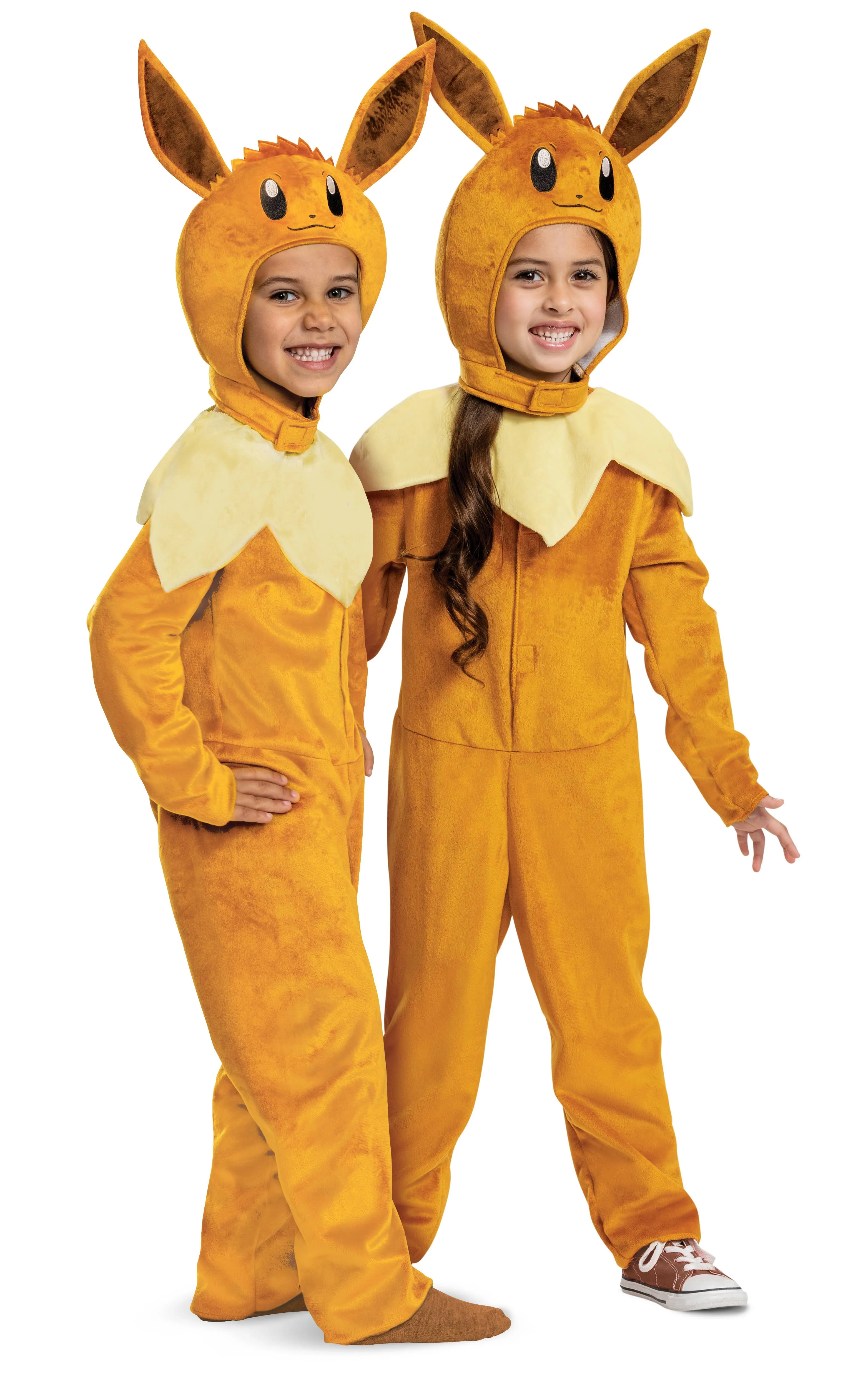 Disguise Eevee Costume for Kids, Official Pokemon Costume Hooded Jumpsuit