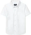 The Children&#039;s Place boys Short Sleeve Oxford Shirt White Size Small