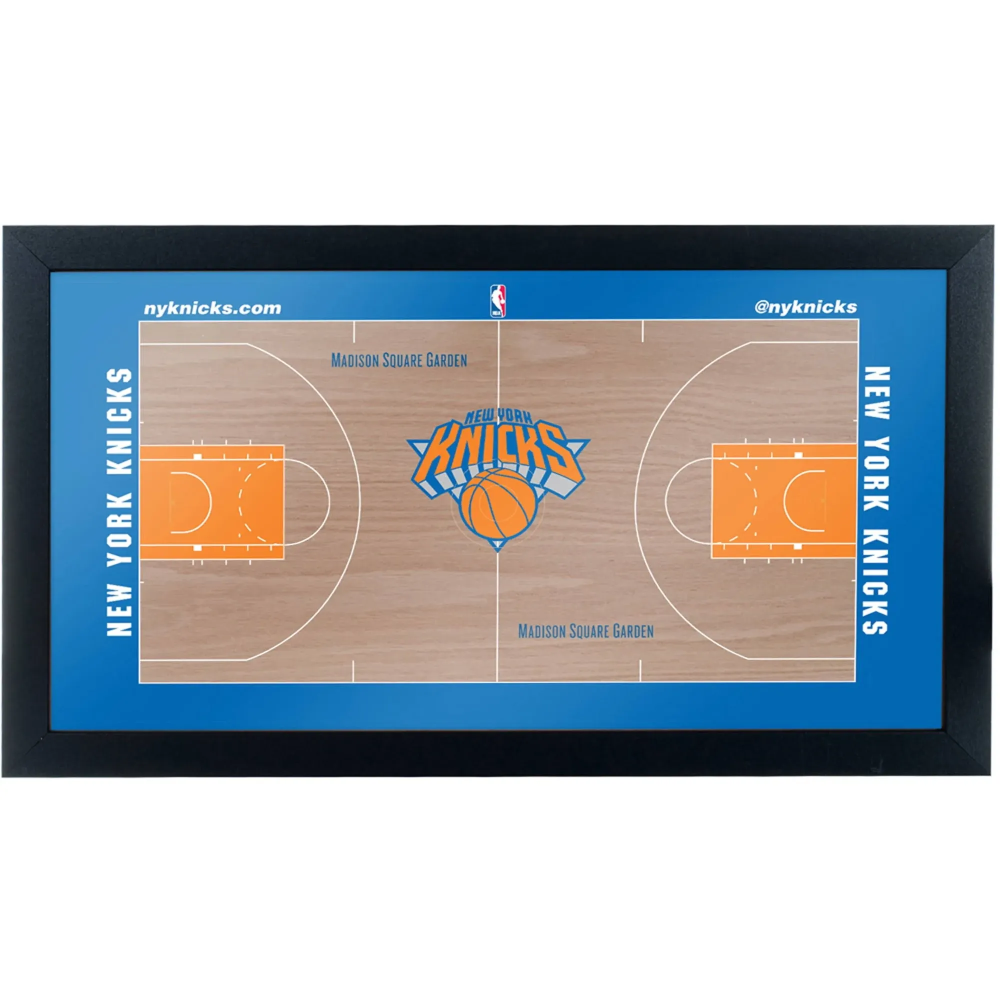 Trademark Gameroom New York Knicks Official NBA Court Framed Plaque